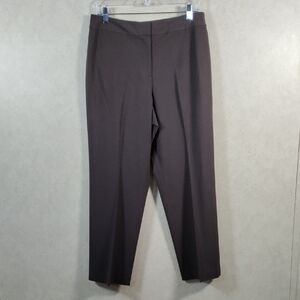2/$10 04127 Talbots brown dress slacks 12P
